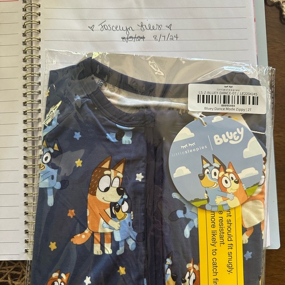 NEW Little Sleepies Bluey Zippie UNICORN! - Picture 1 of 2